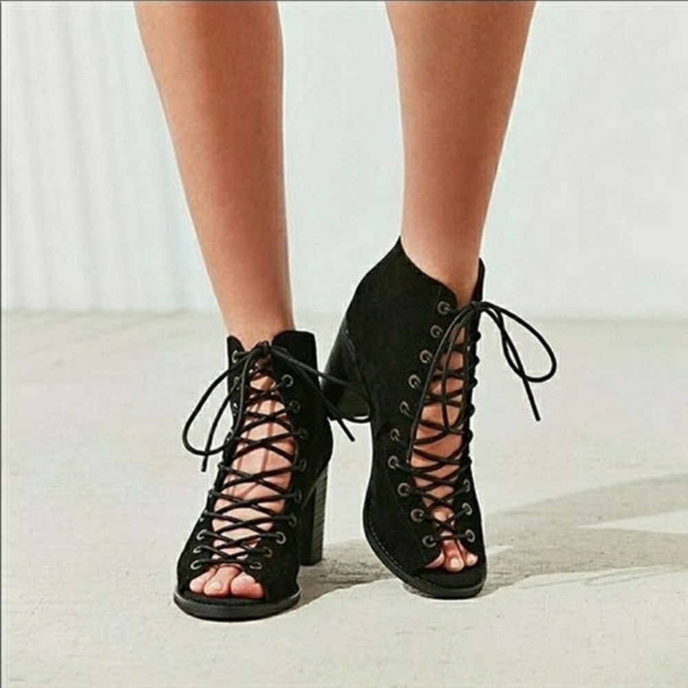 Jefferey Campbell Cors Peep Toe booties